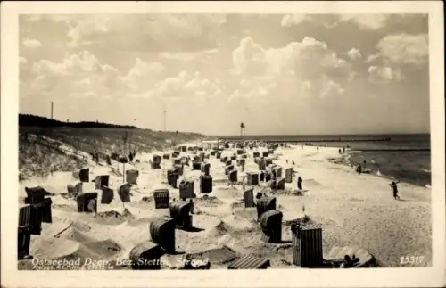 Ak Mrzeżyno Ostseebad Deep Pommern, Strand