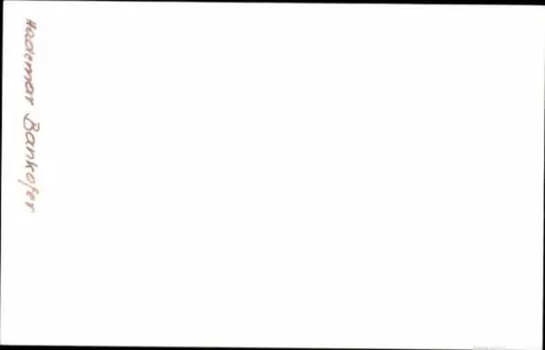 Autogrammkarte Journalist Hademar Bankofer, Portrait, Autogramm