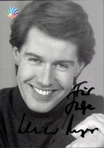 Autogrammkarte Moderator Ulrich Meyer, Portrait, Autogramm