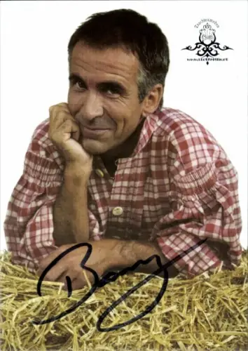 Autogrammkarte Moderator Barry Werkmeister, Portrait, Autogramm