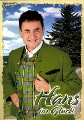 Autogrammkarte Sänger Hans im Glück