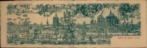 Klapp Ak Köln am Rhein, Gesamtansicht im Jahre 1531