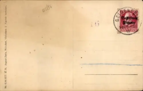 Ak Geisenfeld an der Ilm, Teilansicht, Hopfenzupfer