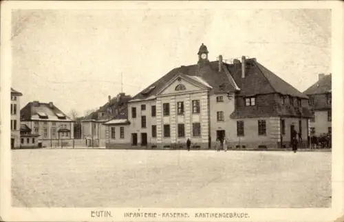 Ak Eutin in Ostholstein, Infanterie Kaserne, Kantinengebäude