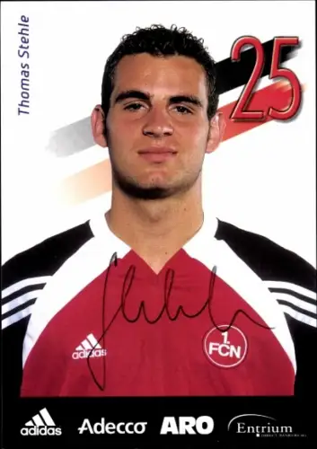 Autogrammkarte Thomas Stehle, 1. FC Nürnberg, Portrait, Autogramm