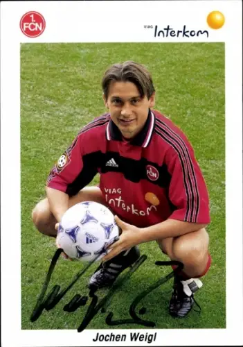 Autogrammkarte Jochen Weigl, 1. FC Nürnberg, Portrait, Autogramm