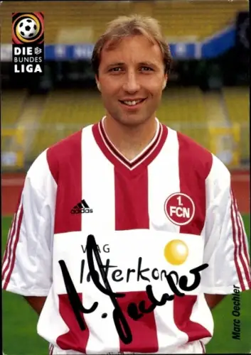 Autogrammkarte Marc Oechler, 1. FC Nürnberg, Portrait, Autogramm