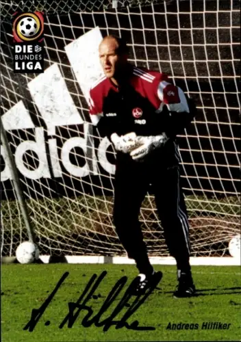 Autogrammkarte Andreas Hilfiker, 1. FC Nürnberg, Portrait, Autogramm