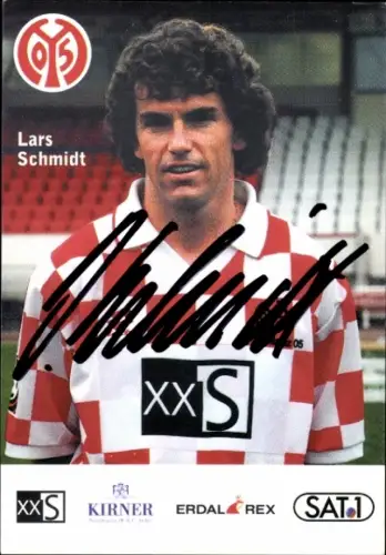 Autogrammkarte Lars Schmidt, 1. FSV Mainz 05, Portrait, Autogramm