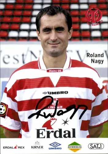 Autogrammkarte Roland Nagy, 1. FSV Mainz 05, Portrait, Autogramm
