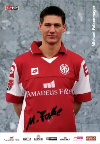 Autogrammkarte Michael Falkenmayer, 1. FSV Mainz 05, Portrait, Autogramm
