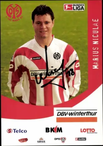 Autogrammkarte Fußballer Marius Niculae, 1. FSV Mainz 05