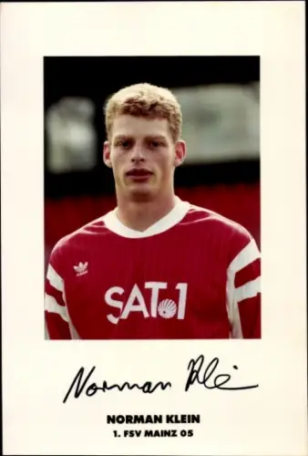 Autogrammkarte Normann Klein, 1. FSV Mainz 05, Autogramm