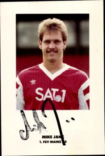 Autogrammkarte Mike Janz, 1. FSV Mainz 05, Autogramm