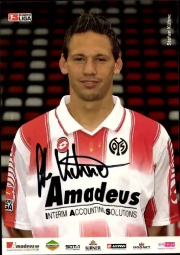 Autogrammkarte Stefan Kühne, 1. FSV Mainz 05, Portrait, Autogramm