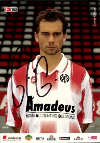 Autogrammkarte Grover Gibson, 1. FSV Mainz 05, Autogramm