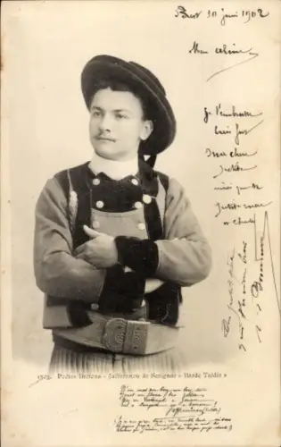 Ak Bretagne, Poet Jaffrennou de Serignac, Barde