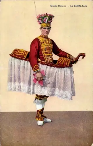 CPA Musée Basque, Le Zamalzain