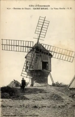 CPA Saint Briac sur Mer Ille et Vilaine, Le Vieux Moulin