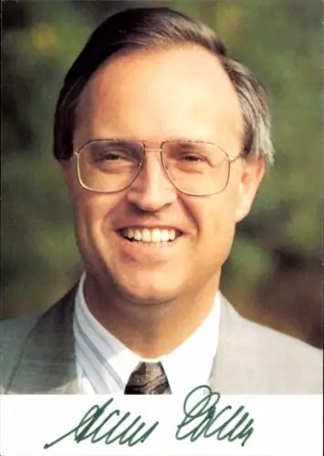 Ak Politiker Hans Eichel, Portrait, Autogramm