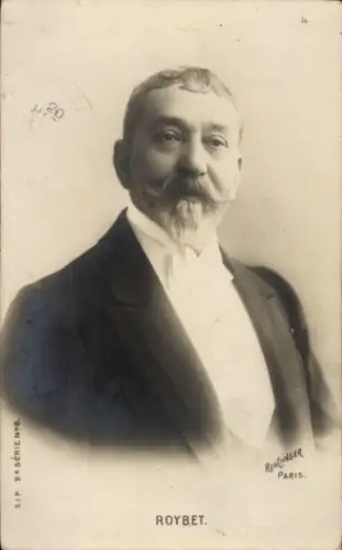 Ak Maler Ferdinand Roybet, Portrait