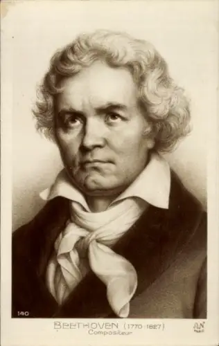 Künstler Ak Komponist Ludwig van Beethoven, Portrait