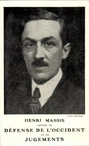 Ak Autor Henri Massis, Portrait