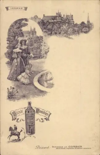Litho Langeais Indre et Loire, Elixir Combier