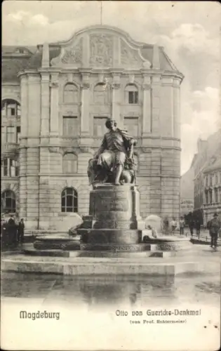 Ak Magdeburg an der Elbe, Otto von Gueridke Denkmal