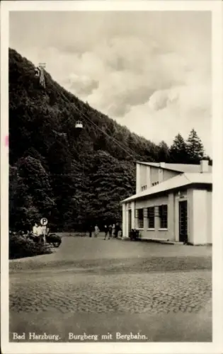 Ak Bad Harzburg am Harz, Burgberg, Bergbahn