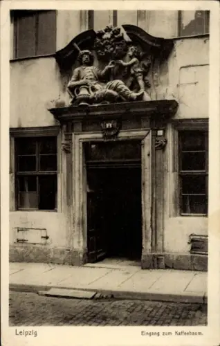 Ak Leipzig, Eingang zum Kaffeebaum, Leipzig