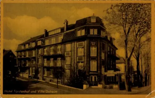 Ak Bad Oeynhausen in Westfalen, Hotel Fürstenhof, Villa Daheim,  Telefon 2257