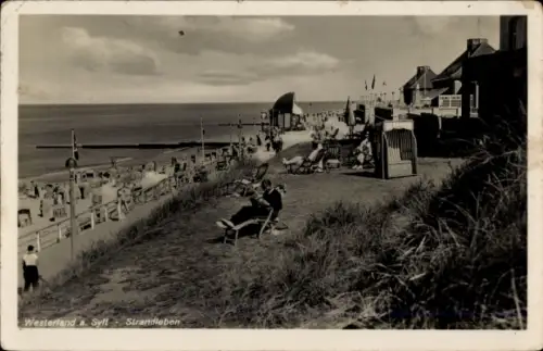 Ak Westerland auf Sylt, Strandleben