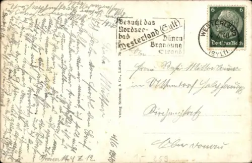 Ak Westerland auf Sylt, Strandleben