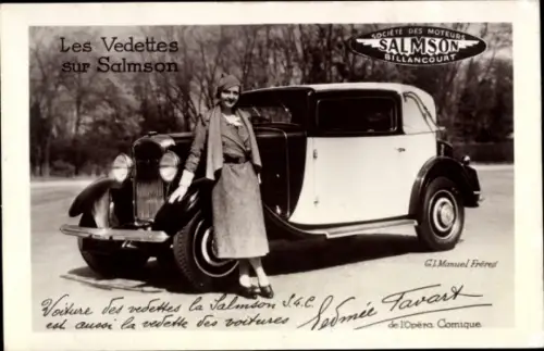 Ak Werbung, Auto Salmson