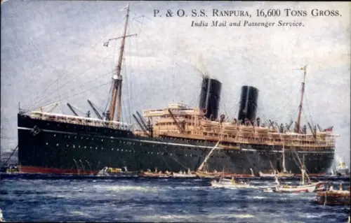 Ak SS Ranpura, P&O, India Mail and Passenger Service