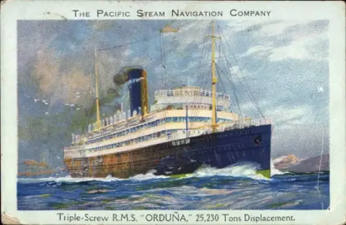 PC Triple-Screw R.M.S. Orduna, Pacific Steam Navigation Company