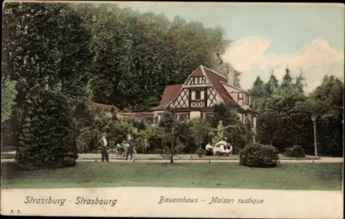 CPA Strasbourg Strasbourg Alsace Bas Rhin, Maison rustique