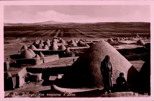 Ak Aleppo Syrien, Dörfer, Hügel, Landschaft, Syrien, Aleppo