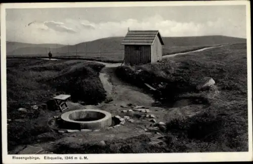 Ak Spindleruv Mlýn Spindlermühle Riesengebirge Region Königgrätz, Elbquelle