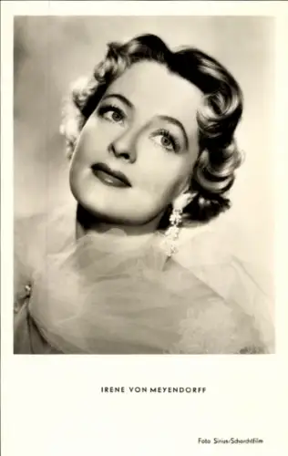 Ak Schauspielerin Irene von Meyendorff, Bildnis e. Unb., Autogramm