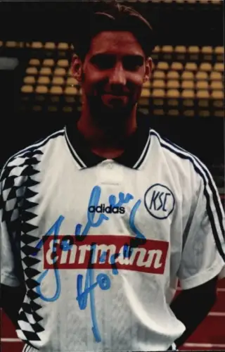 Autogrammkarte Fußballer Jochen Hörner, Karlsruher SC, Autogramm