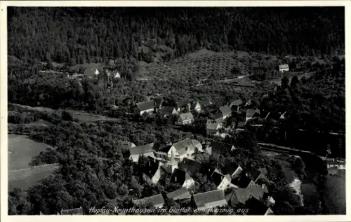 Ak Hopfau Neunthausen im Glattal Sulz am Neckar, Fliegeraufnahme