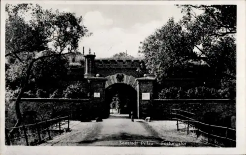 Ak Baltijsk Pillau Ostpreußen, Festungstor