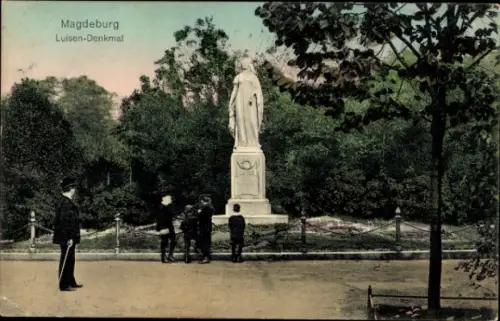 Ak Magdeburg an der Elbe, Luisendenkmal