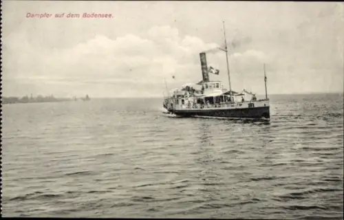 Ak Bodensee, Dampfer