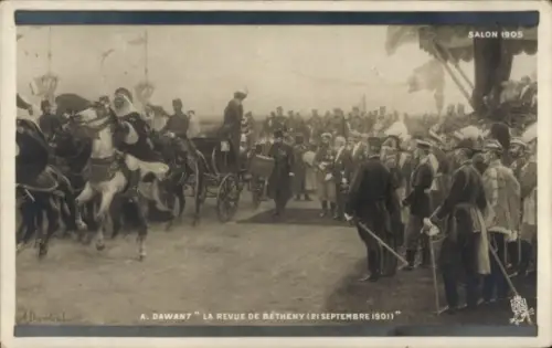 Künstler Ak Dawant, Revue de Bétheny 1901, Zar