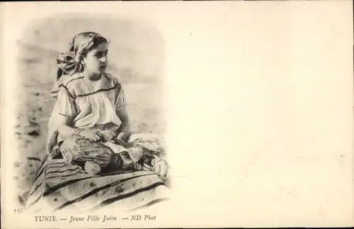 CPA Tunis, Jeune Fille Juive