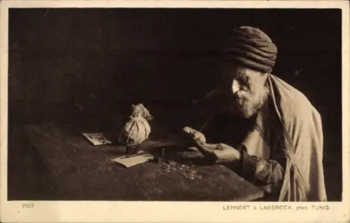 Ak Changeur de monaie, Münzen, Geld