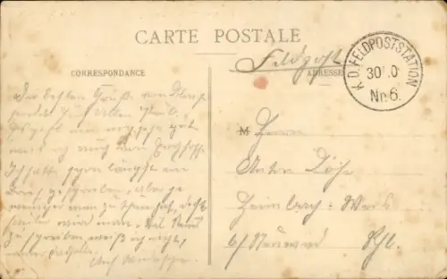 Ak Bourcq Ardennes, Kirche